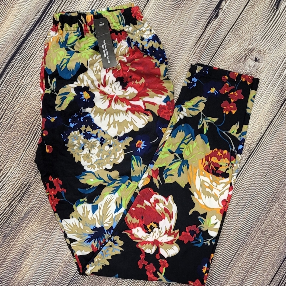 Leggings Depot Extra Plus Floral Leggings